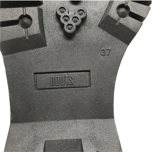 Roots Womens Ankle Booties Combat Boots Black Leather Lace Up Platform Zip 7 NEW - Picture 10 of 10